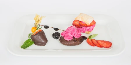 Elegant Dessert Plating