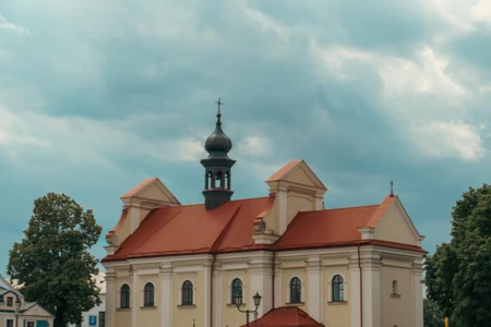 Historic Church with Overcast Sky