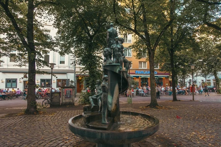 Charming Square Fountain