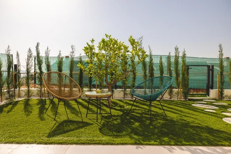 Garden Oasis with Chairs