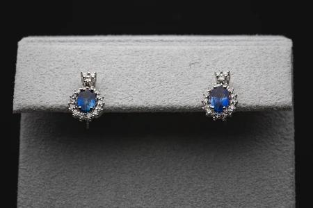 Elegant Sapphire Earrings