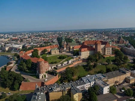 Aerial View of Historic City
