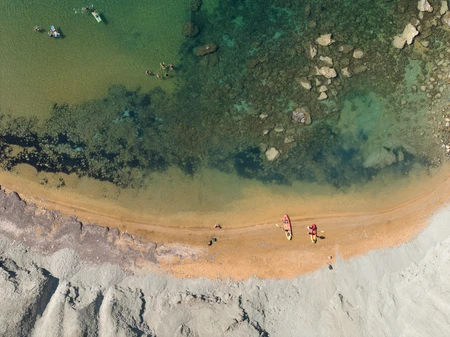 Scenic Beach Aerial View
