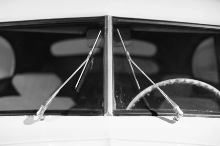 Vintage Car Windshield
