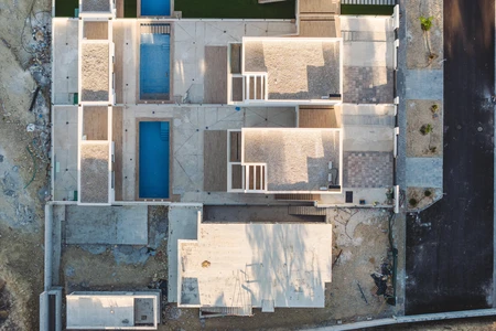 Aerial View of Modern Architecture