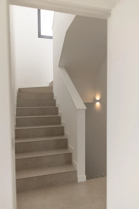 Modern Staircase with Soft Lighting