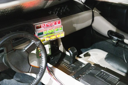 Retro Futuristic Car Interior