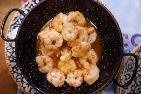 Shrimp Dish Presentation
