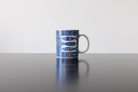 Decorative Fish Mug on Table
