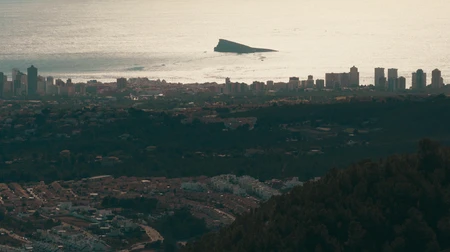 Coastal Cityscape at Dusk
