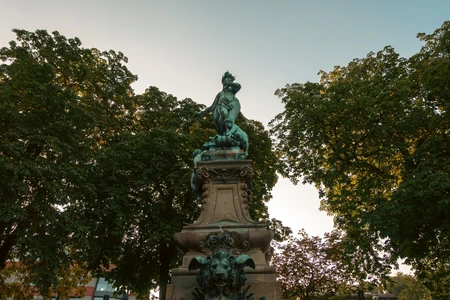 Statue Among Trees