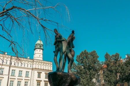 Statue in a European Plaza