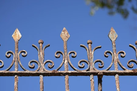 Rustic Iron Fence
