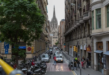 Bustling Gothic Street View