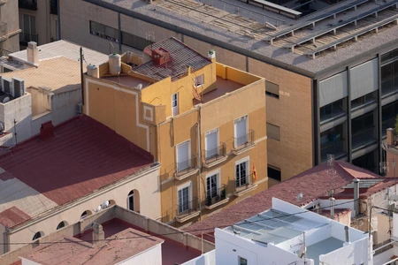 Urban Rooftop View
