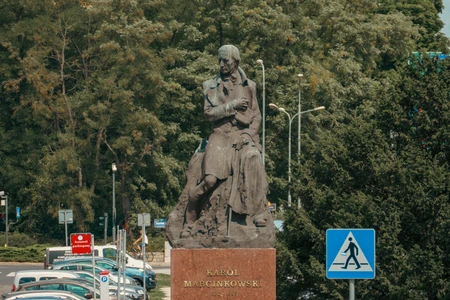Statue in Urban Park