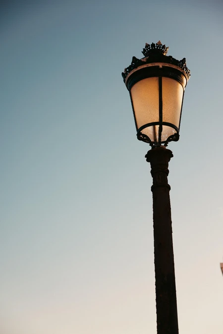 Vintage Street Lamp Against Sky