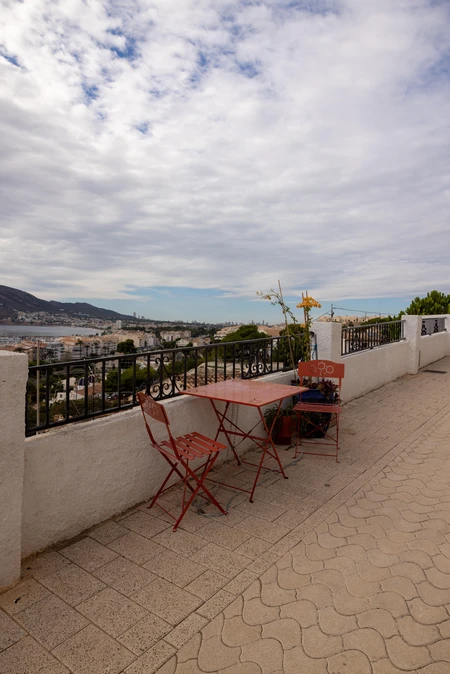 Scenic Terrace Overlooking City