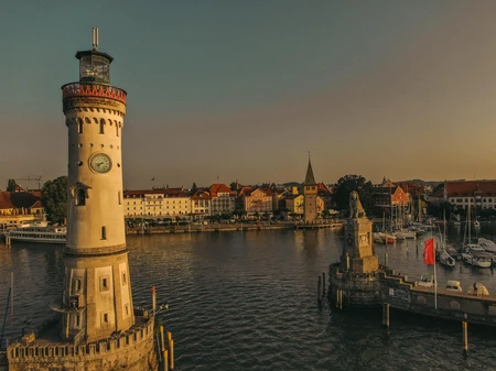 Harbor Lighthouse at Sunset