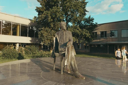 Monument in a Courtyard
