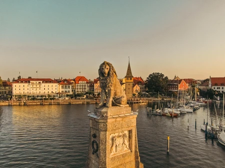 Lakeside Sculpture at Sunset