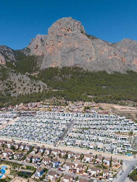 Aerial View of Mountainous Residential Area