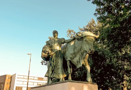 Statue in Urban Setting