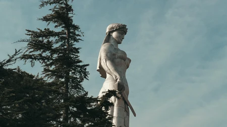 Majestic Statue in Nature