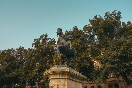 Equestrian Statue in Park