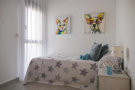Cozy Bedroom with Art Decor