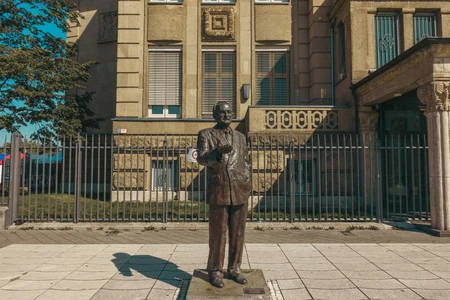 Statue in Urban Setting