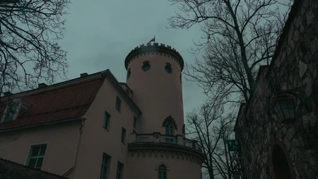 Historic Tower in Overcast Weather