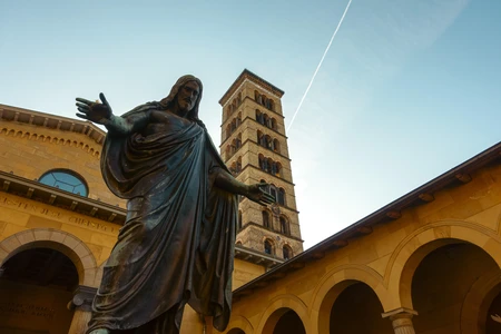 Historic Architecture with Statue