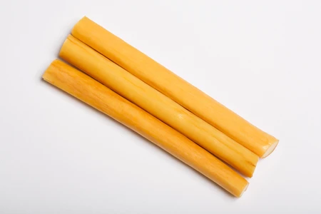 Cheese Sticks on White Background