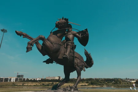 Monument of a Warrior on Horseback