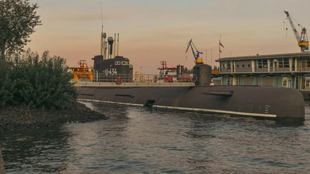 Submarine in Dock