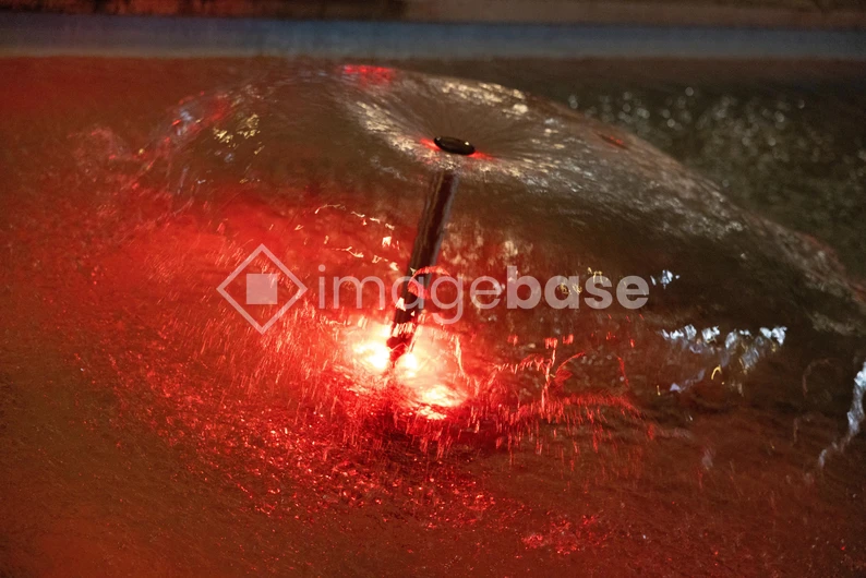 Illuminated Water Fountain