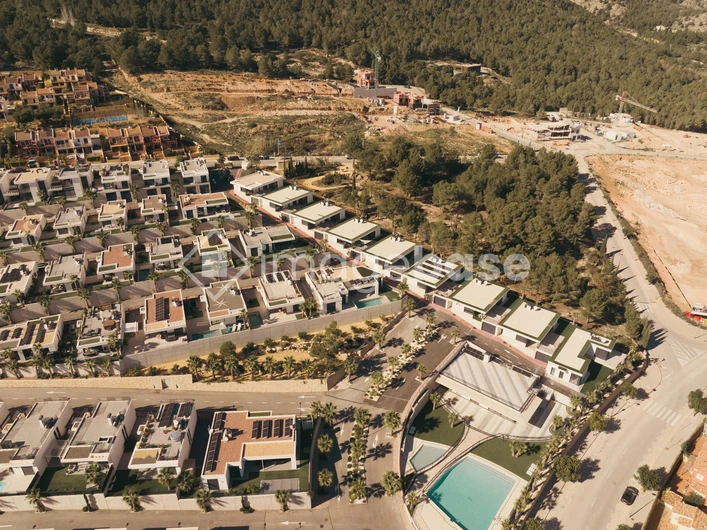 Aerial View of a Residential Area