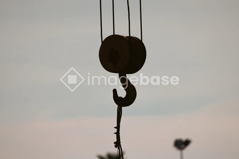 Silhouette of Crane Hook