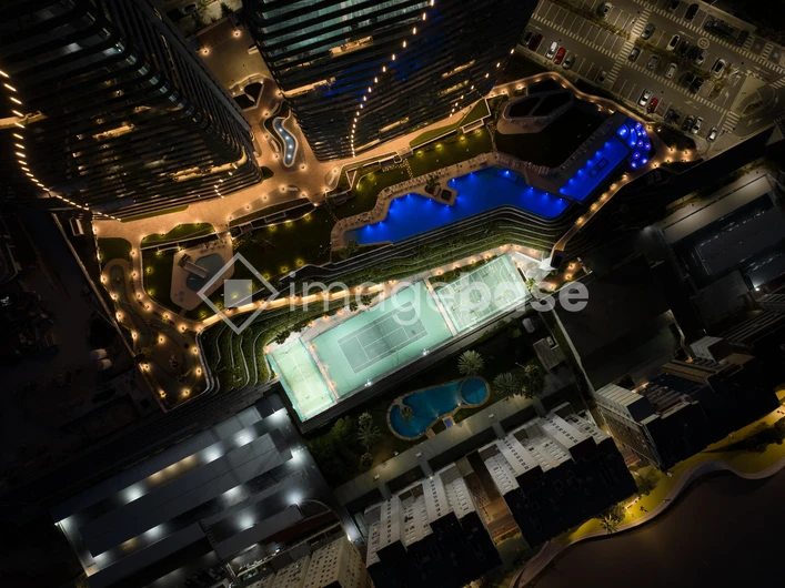 Night View of Urban Landscape