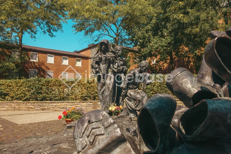 Outdoor Sculpture in Courtyard