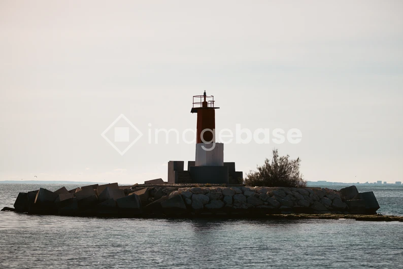 Coastal Lighthouse Silhouette