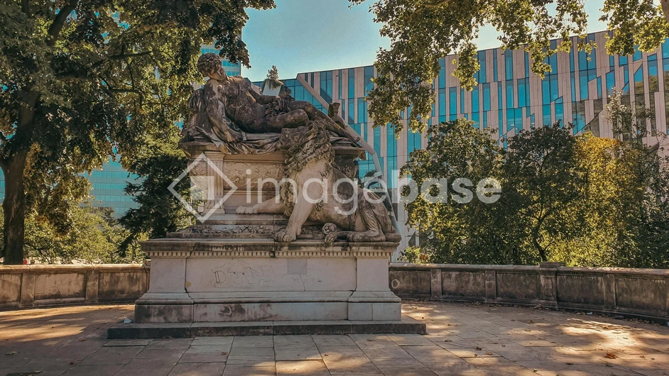 Statue in Urban Park