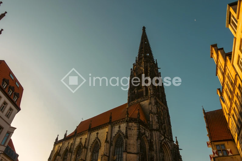 Gothic Cathedral at Sunset