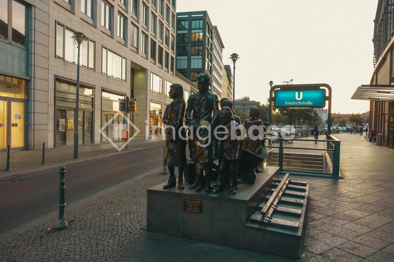 Urban Sculpture at Sunset