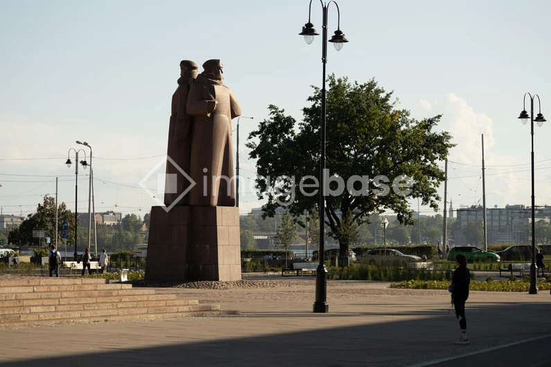 Monument in Urban Park