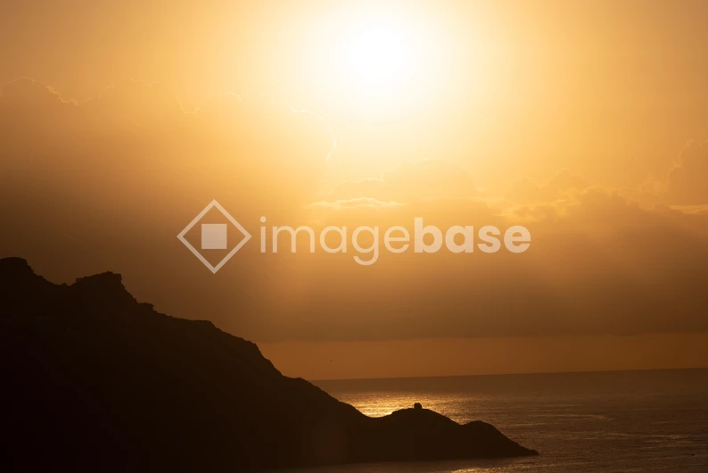 Sunset Over the Ocean