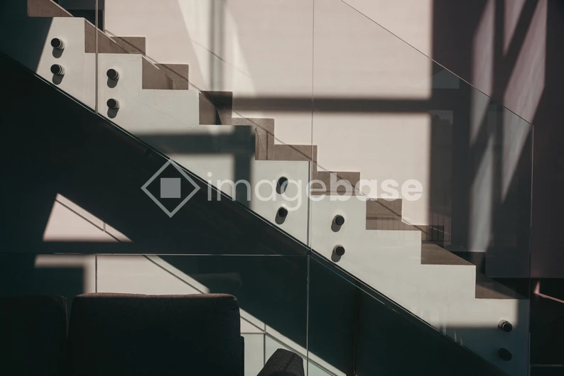 Modern Staircase with Shadows