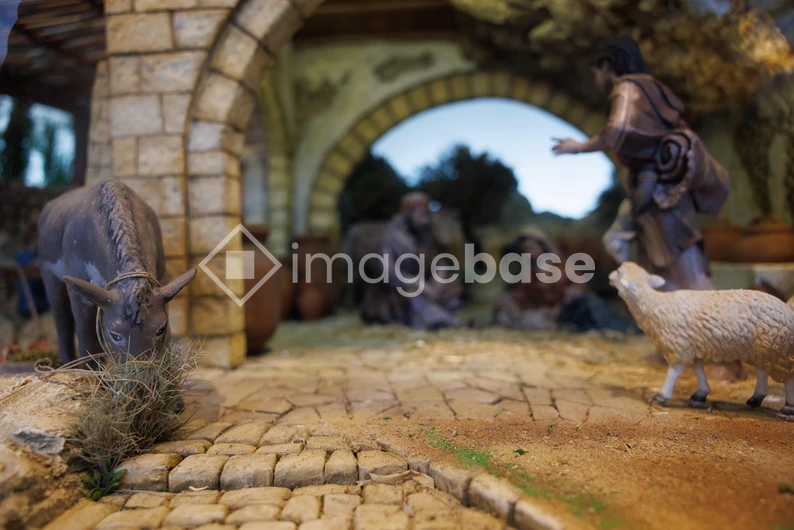 Rustic Nativity Scene