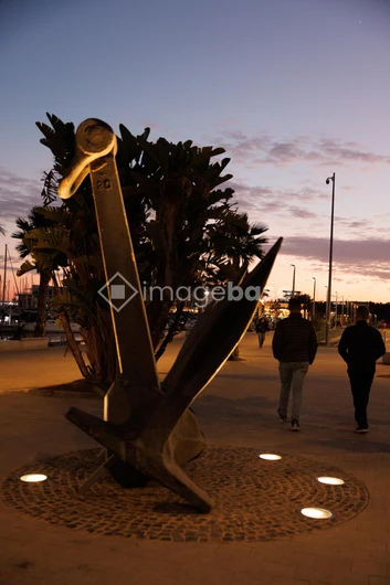 Evening Stroll by the Anchor